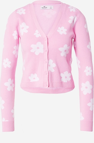 HOLLISTER Knit Cardigan 'DOPAMINE' in Pink: front