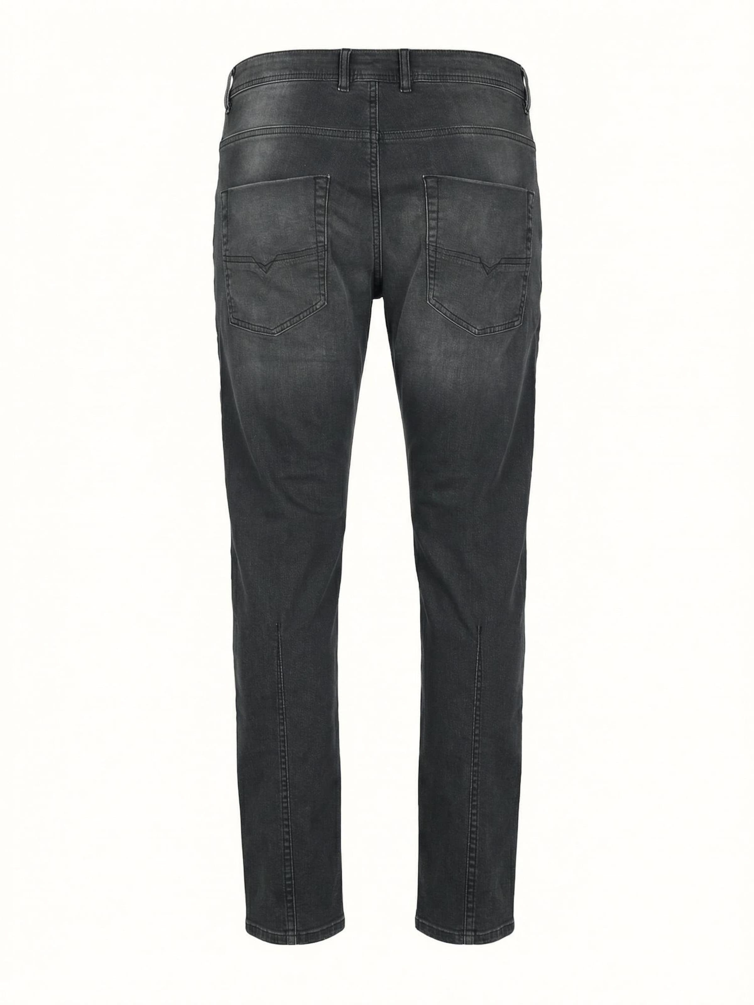 DIESEL Zwężany krój Jeansy '2030 D-KROOLEY JOGGJEANS Superstretch & Supersoft' w kolorze szary