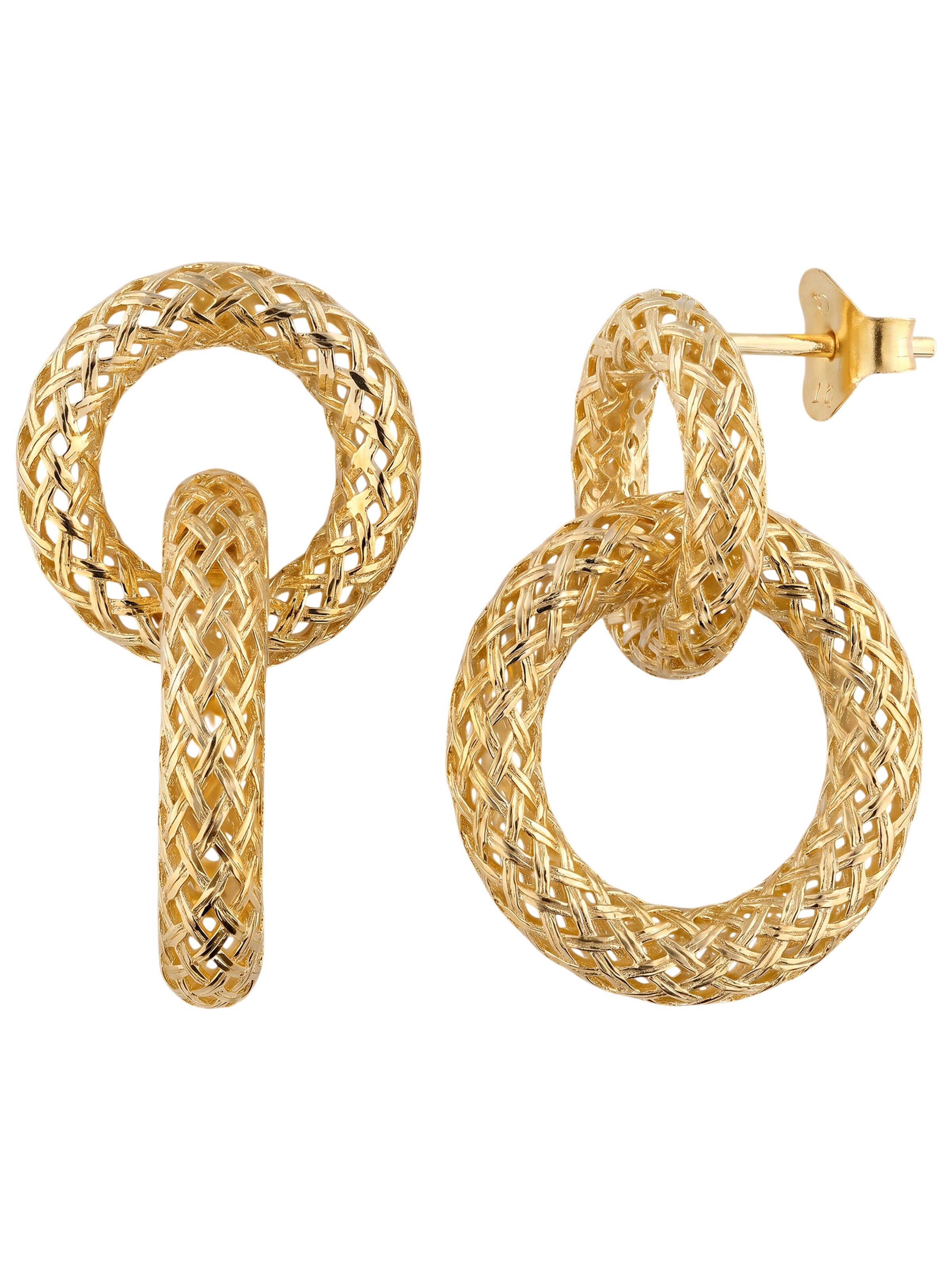 Jobo Ohrringe‌‌ in Gold: Vorderseite