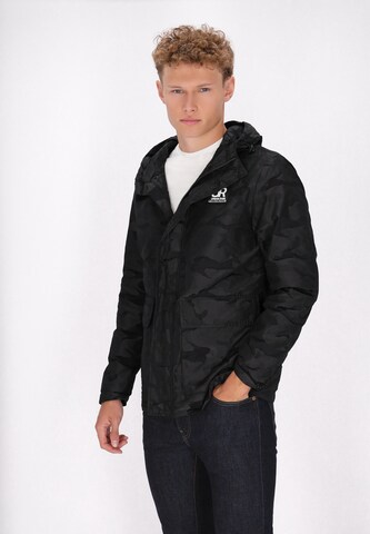 Veste mi-saison urban rain by Schmuddelwedda en noir : devant