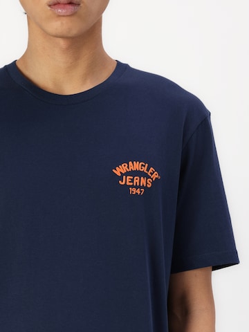 WRANGLER T-Shirt in Blau