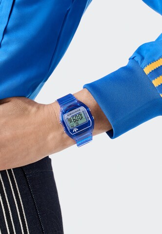 ADIDAS ORIGINALS Digitaluhr 'DIGITAL TWO CRYSTAL' in Blau