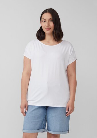 T-shirt s.Oliver en blanc : devant