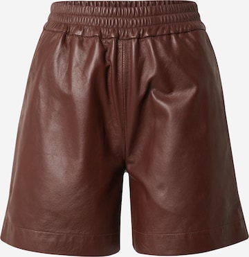 VERO MODA Loose fit Pants 'LINE' in Brown: front