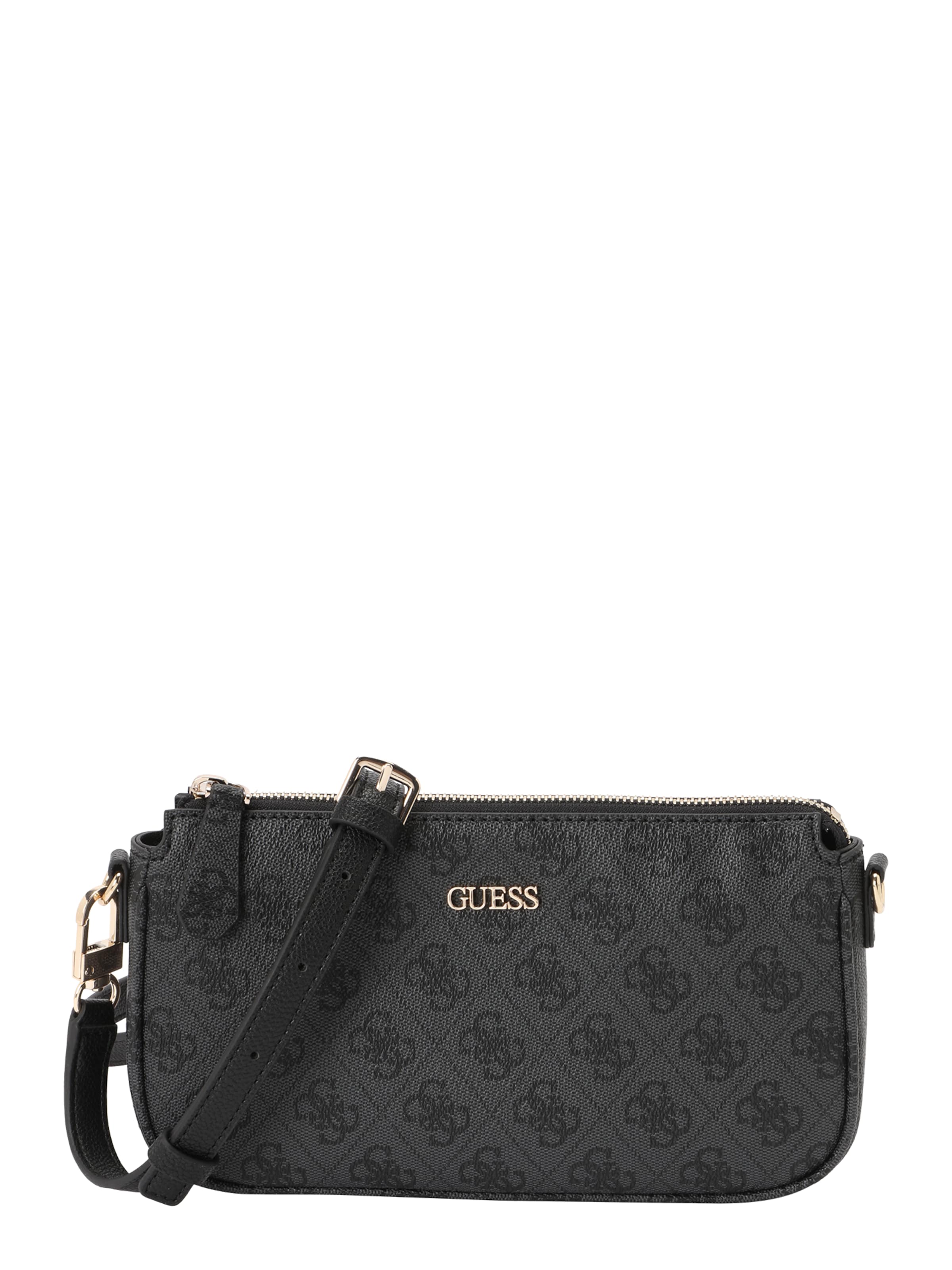 GUESS Schoudertas &#x27;NOELLE II DBL POUCH CROSSBODY&#x27; in Grijs: voorkant