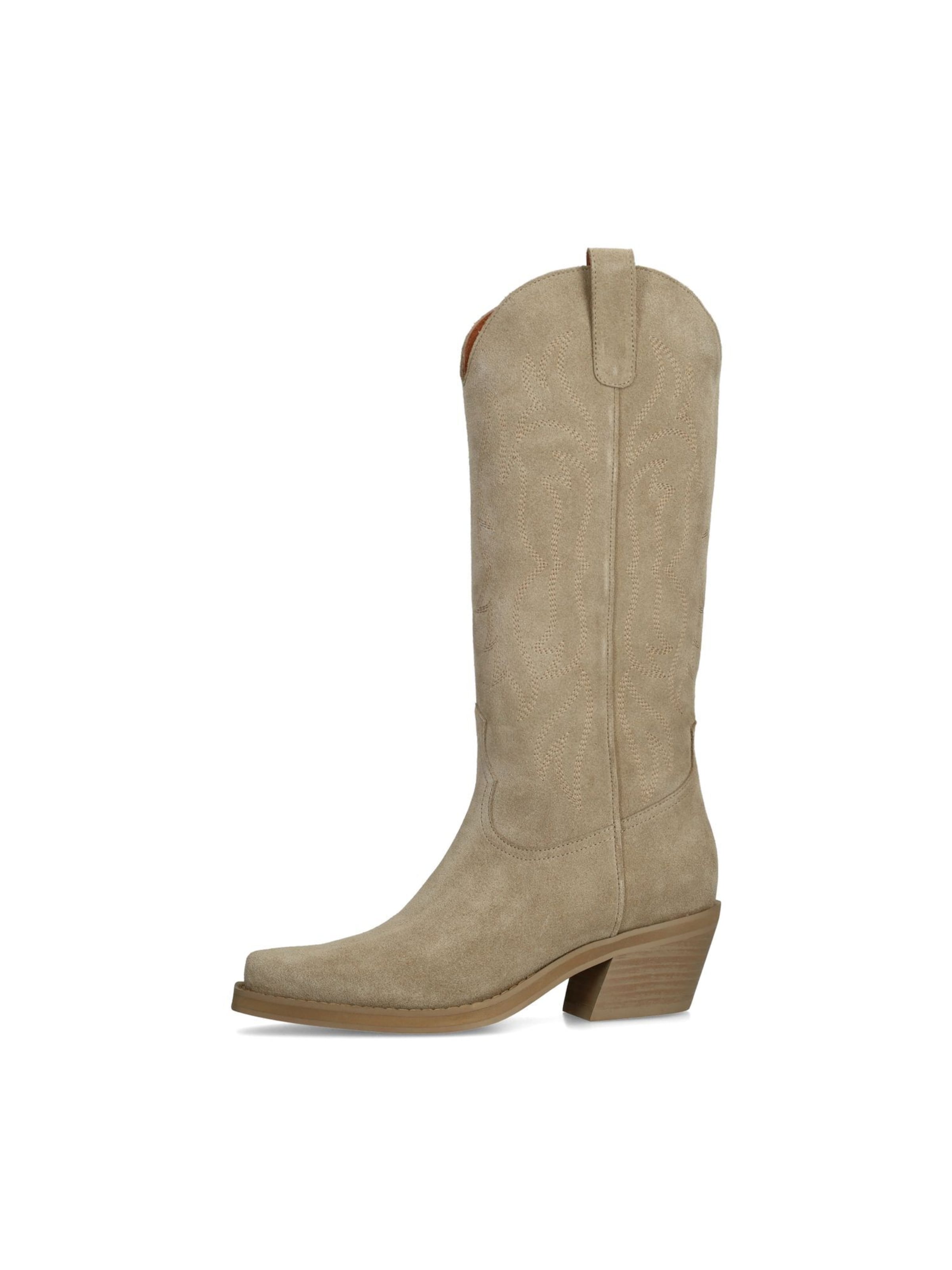 Bottes de cowboy SACHA en beige : devant