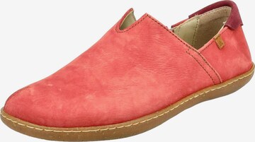 EL NATURALISTA Classic Flats in Red: front