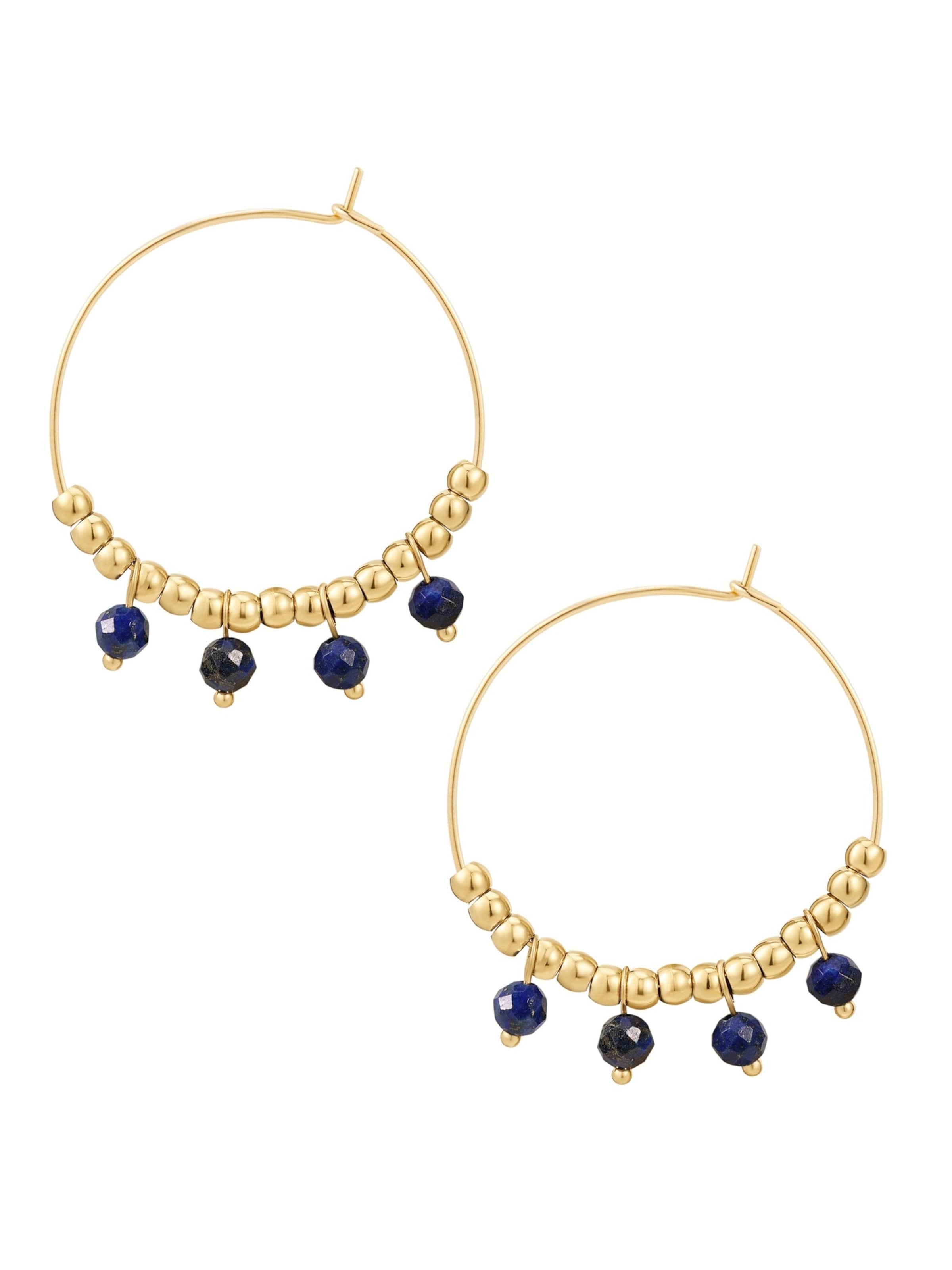 Eastside Earrings in Gold: front
