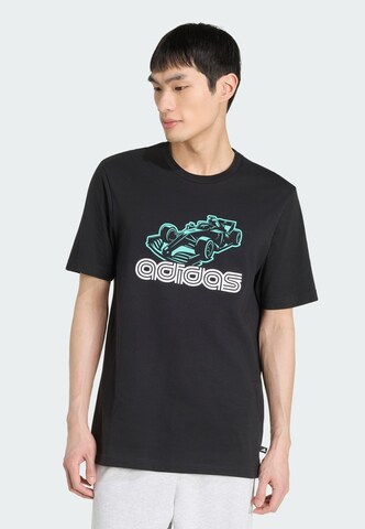 ADIDAS SPORTSWEAR - Camisa funcionais 'MOTORSPORT GRAPHIC' em preto: frente