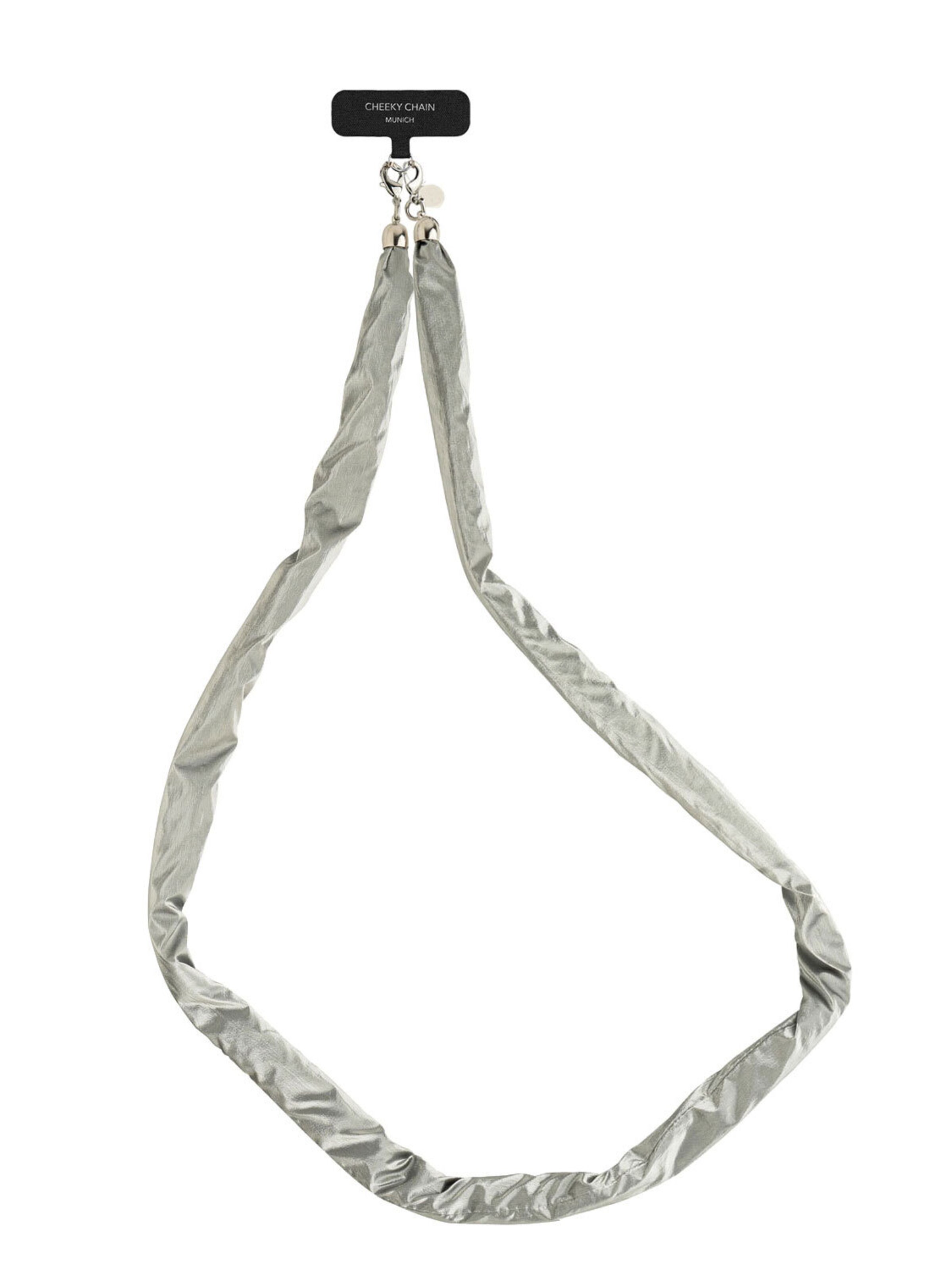 Cheeky Chain Munich Smartphonehoesje 'Toni' in Zilver: voorkant