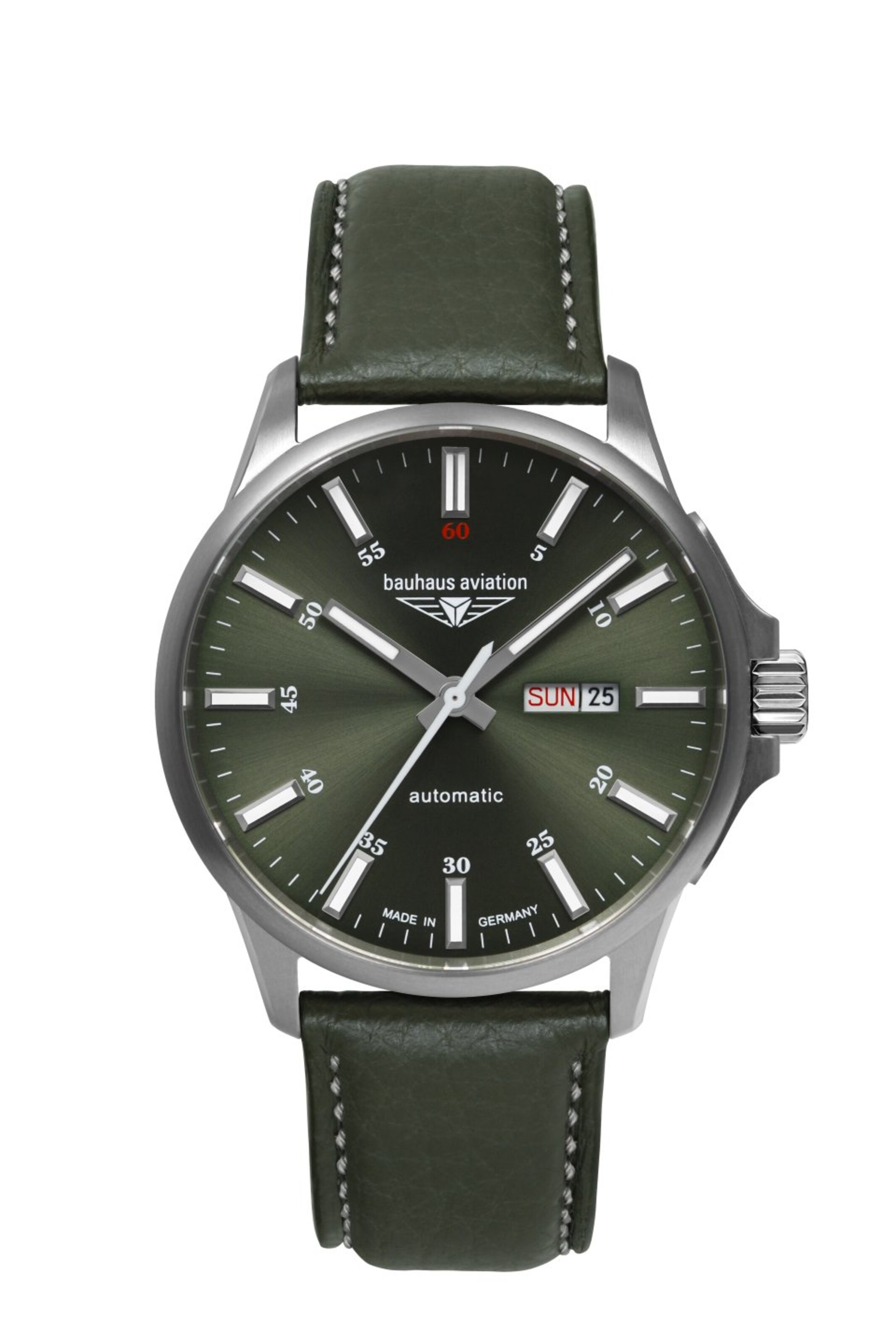 Bauhaus Analog Watch in Black: front