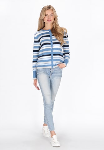 usha BLUE LABEL - Casaco de malha em azul