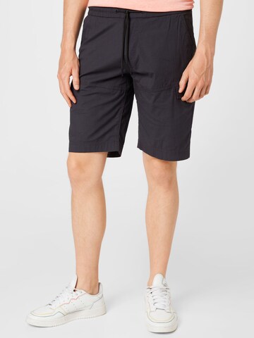 TOM TAILOR DENIM Regular Shorts in Schwarz: predná strana