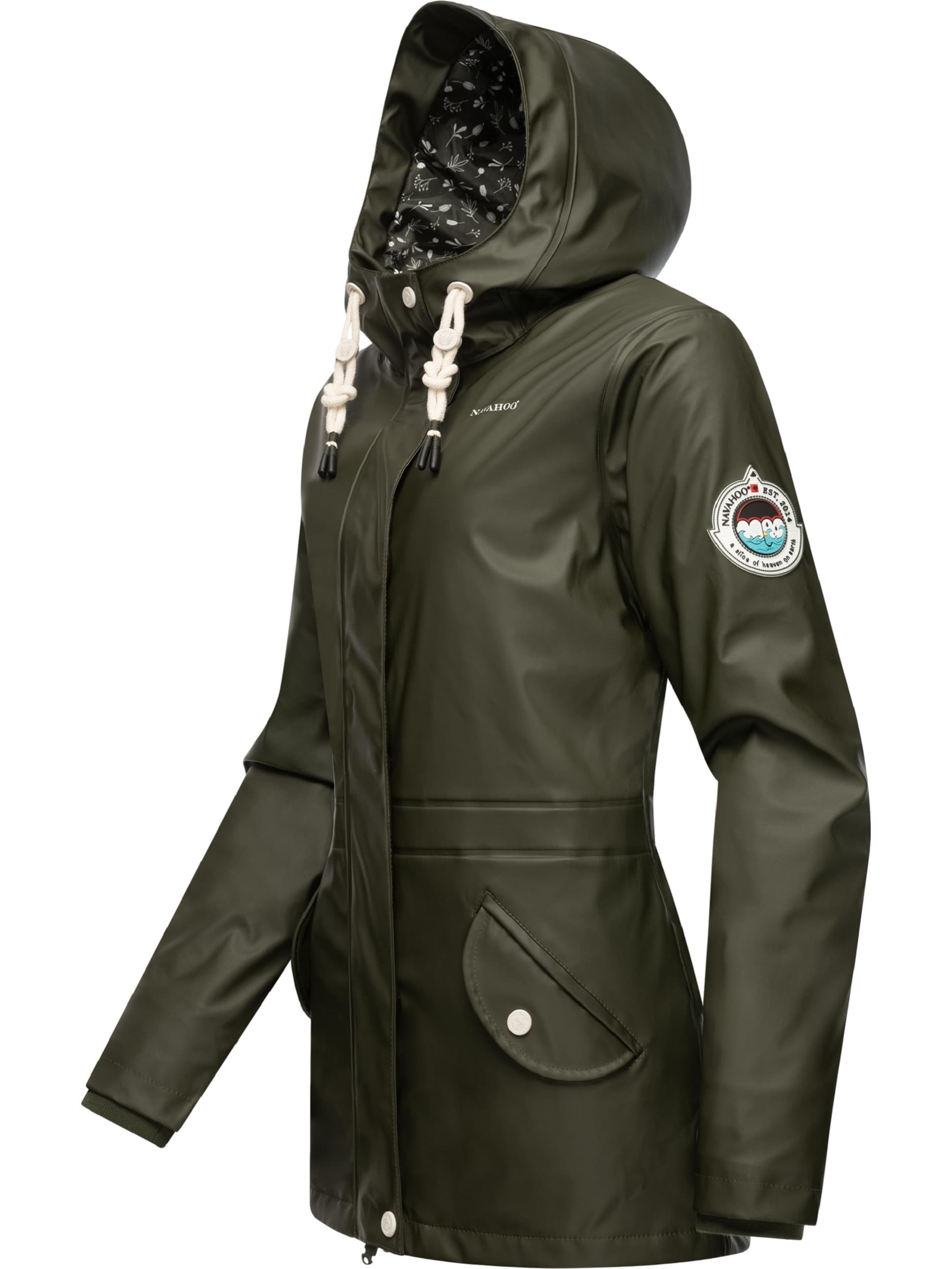 NAVAHOO Λειτουργικό μπουφάν 'Ocean Heart' σε πράσινο