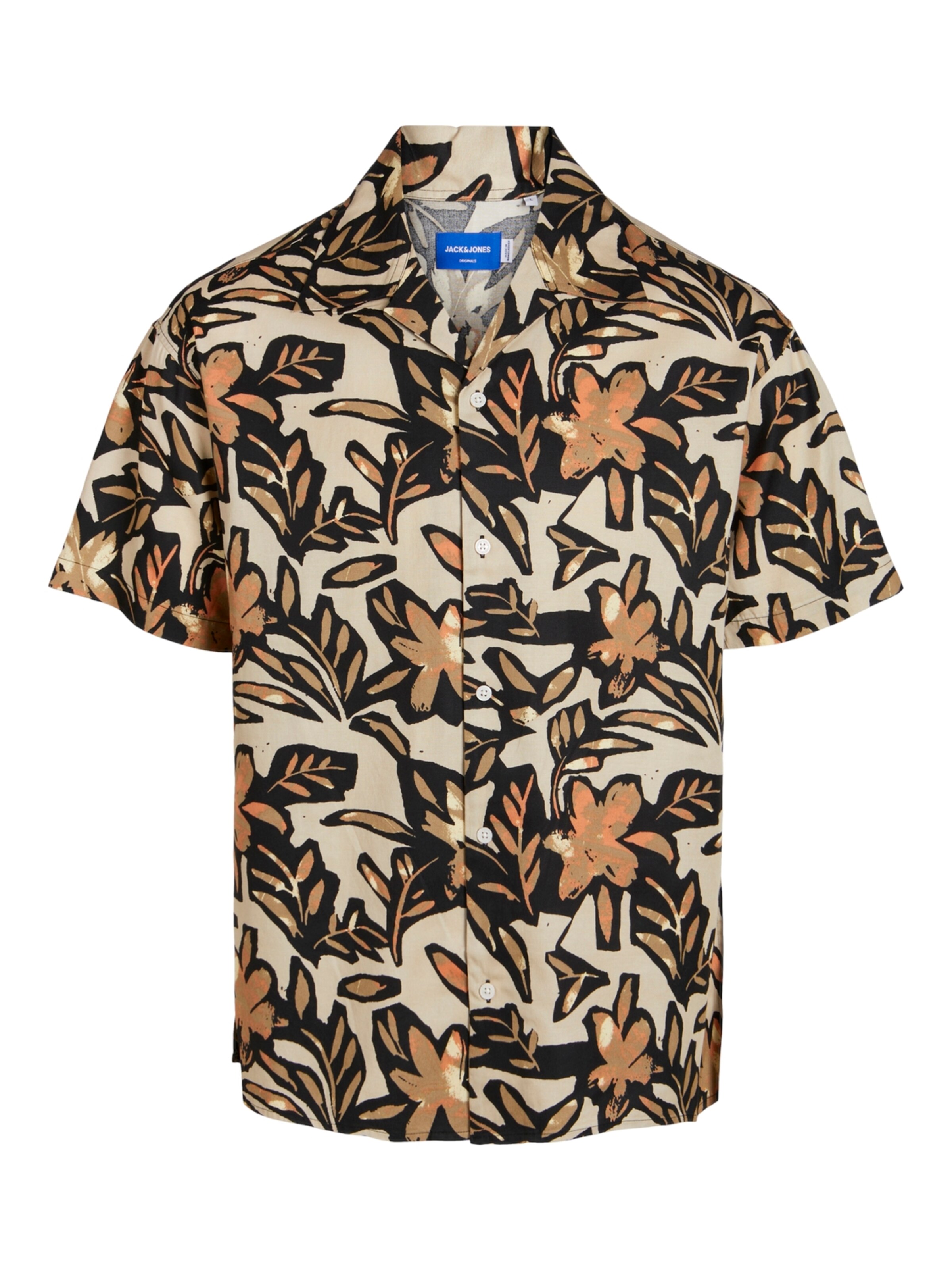 JACK & JONES Comfort Fit Hemd 'JJSequoia' in Braun: Vorderseite