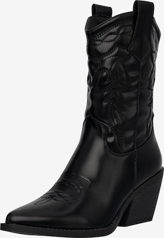 Salinyang Cowboylaarzen in Zwart: voorkant
