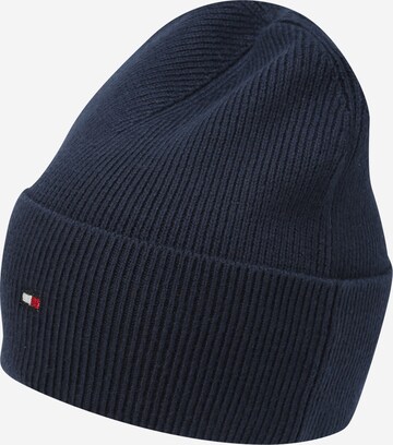 TOMMY HILFIGER Beanie 'Essential' in Blue: front