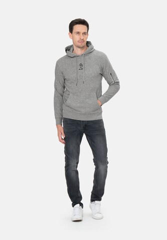 Sweat-shirt ' KLMEMBERSHIP ' Key Largo en gris