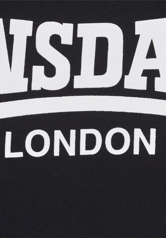 LONSDALE Sweatshirt in Black