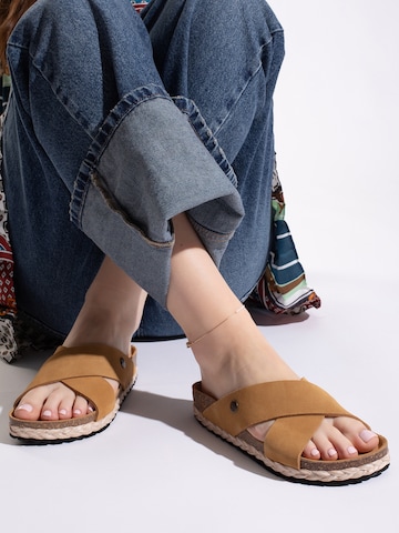 Mule 'Burgos' Bayton en marron