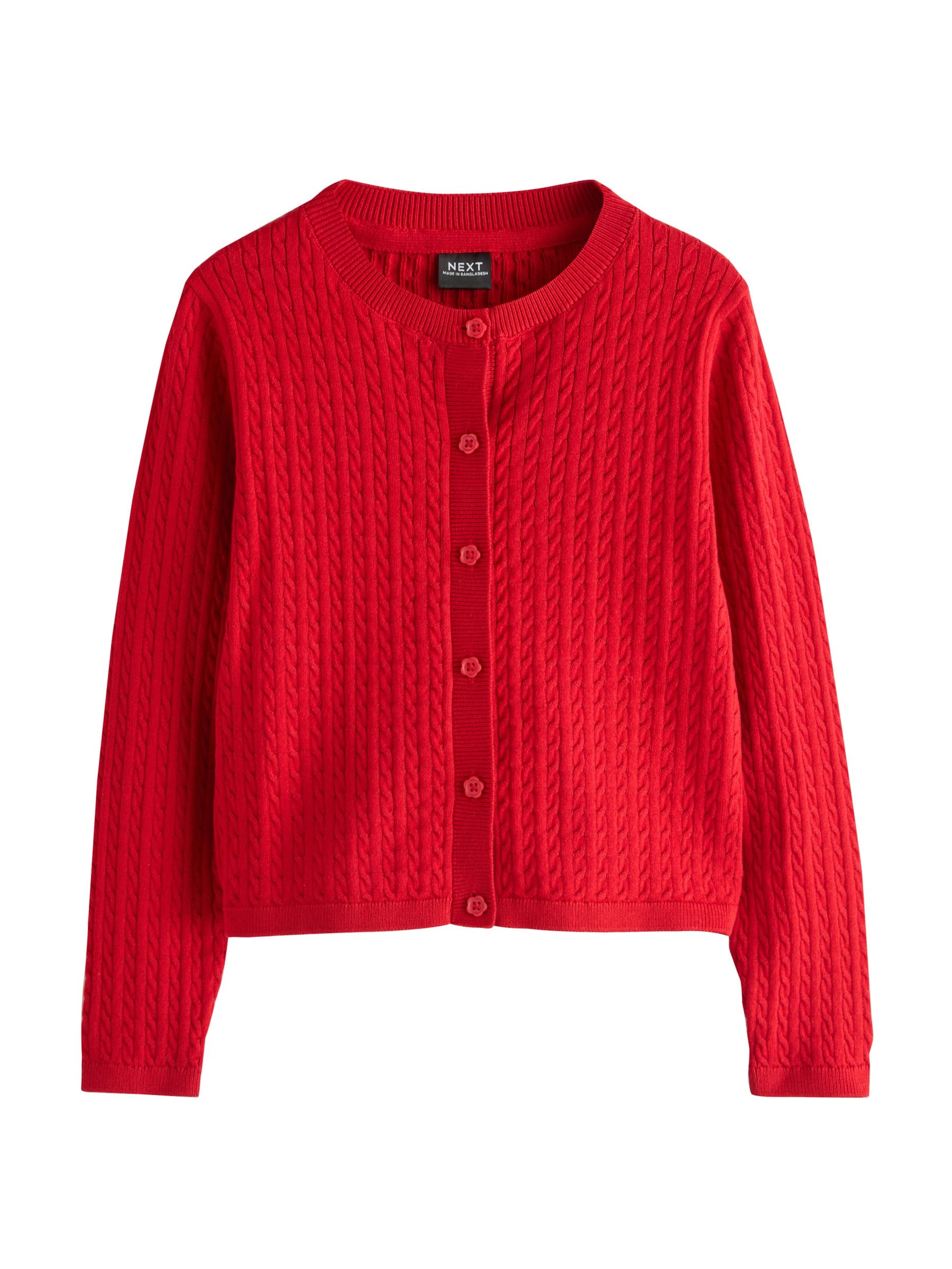 Next Knit cardigan in Red: front