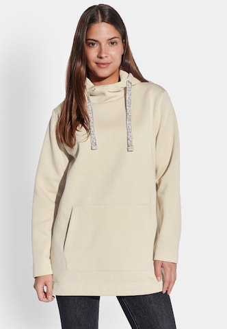 Sweat-shirt Vestino en beige : devant