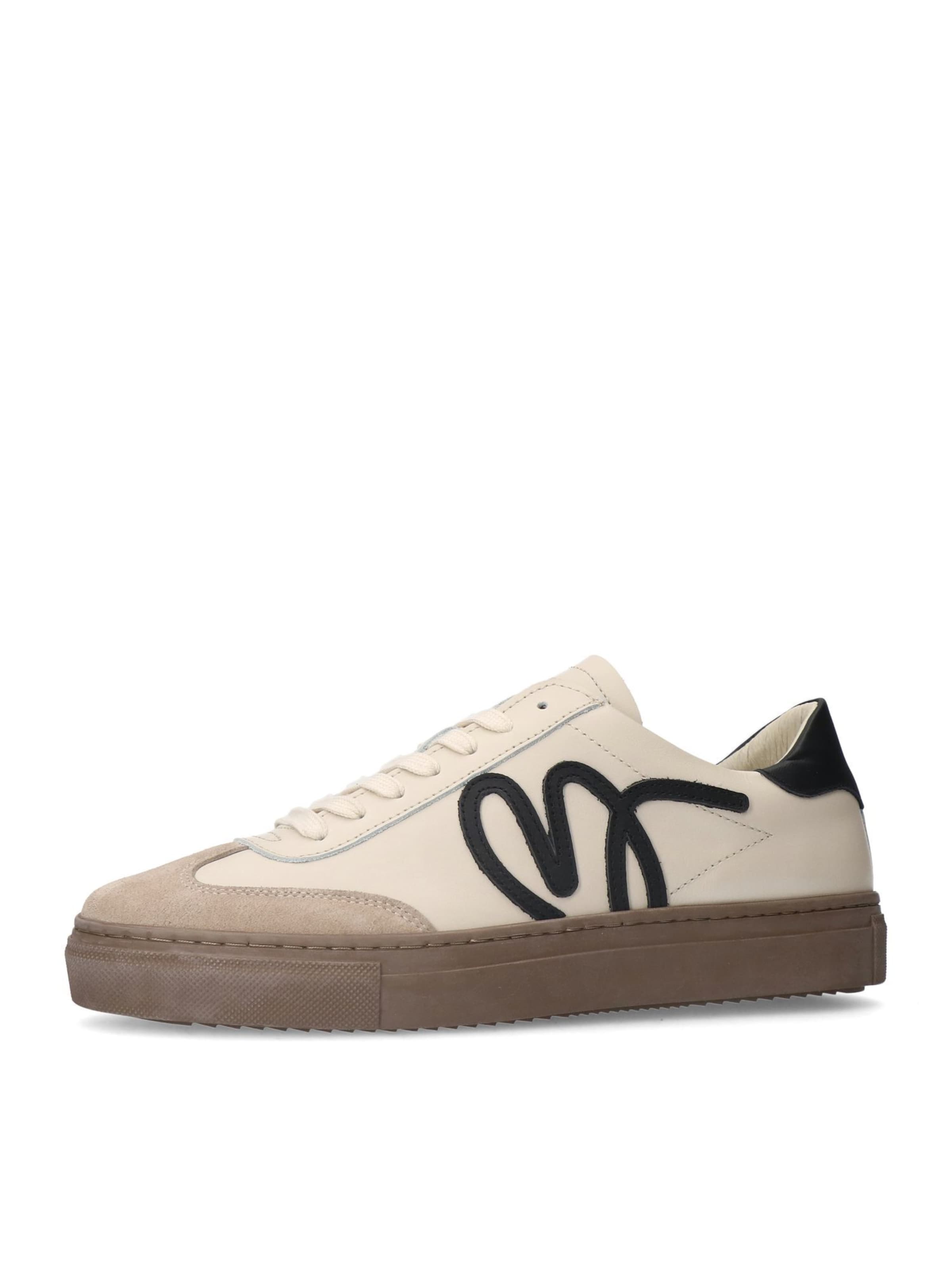 MANFIELD Sneaker in 36 in creme / kitt / schwarz, Produktansicht