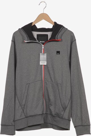 BENCH Sweatshirt & Zip-Up Hoodie in XXL in Grey: front