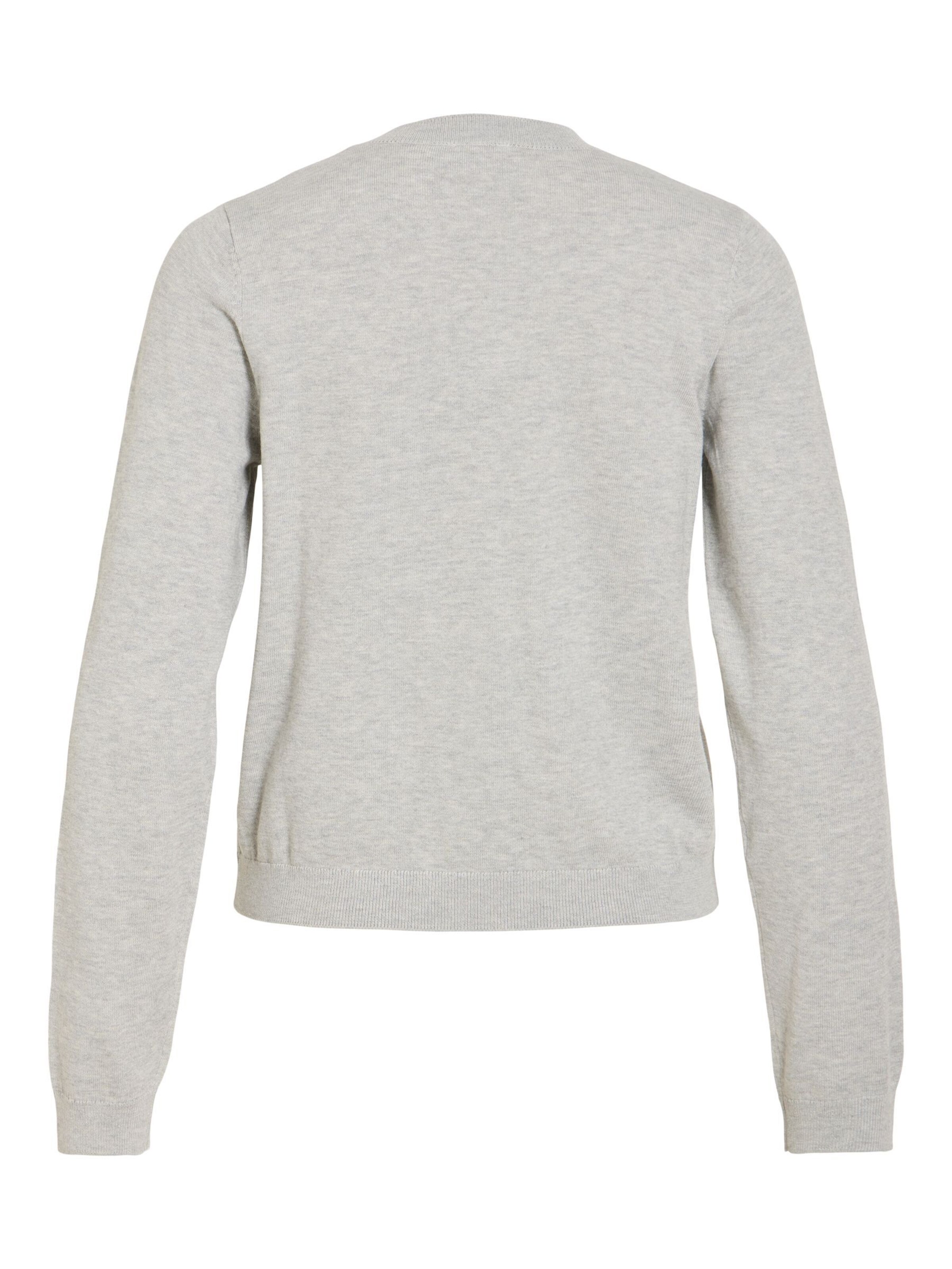 VILA Strickjacke 'VIMalu' in Grau