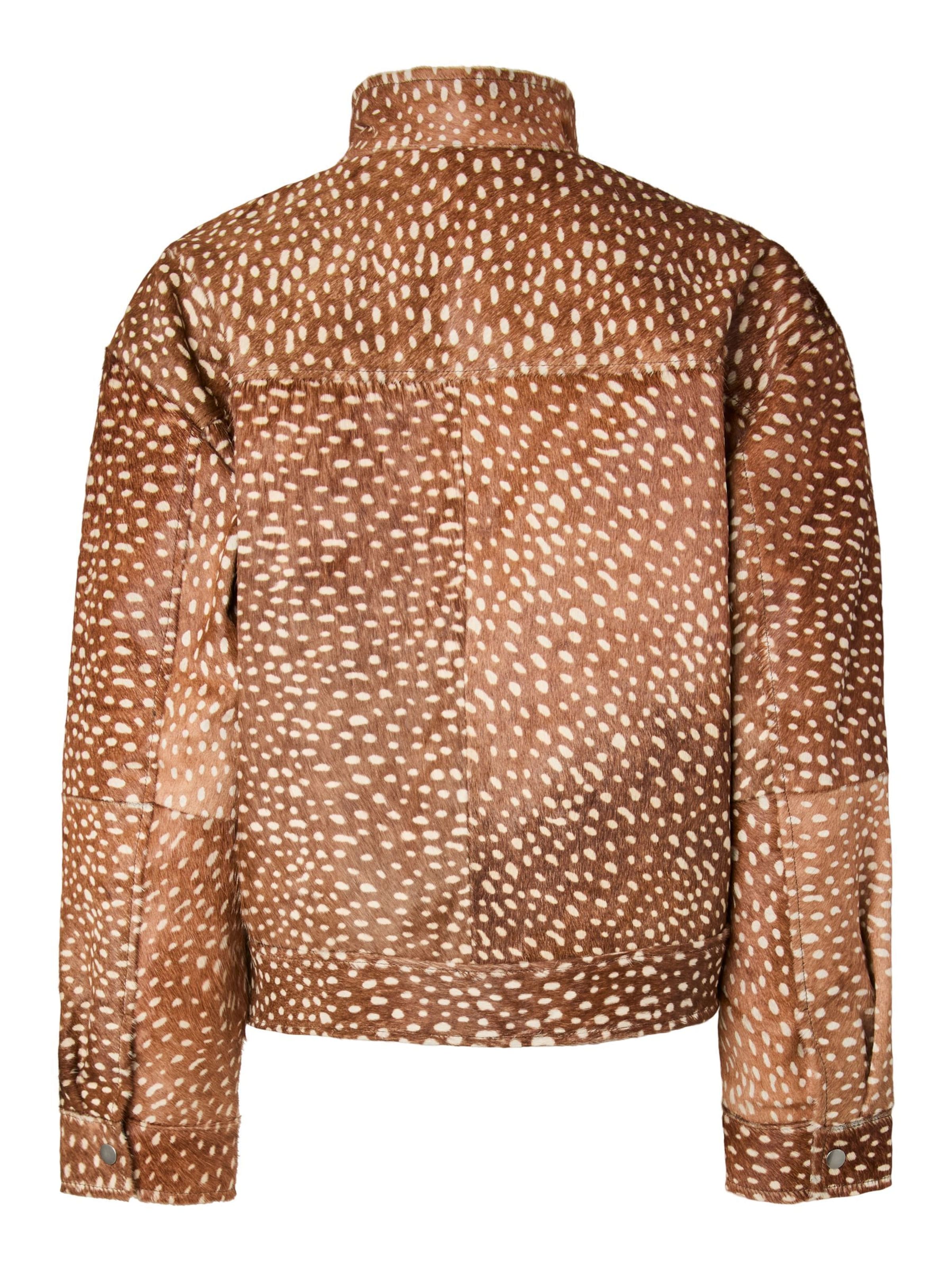 PIECES Between-season jacket 'ODA' in Brown