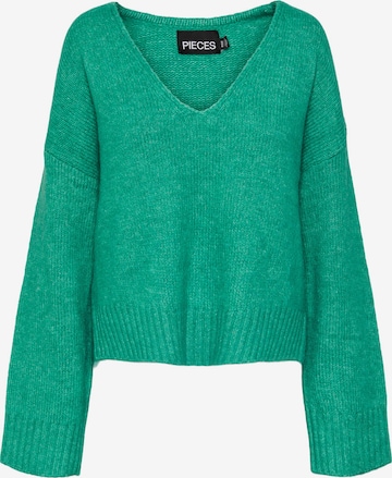 Pulover 'NANCY' de la PIECES pe verde: față