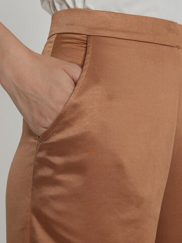 Ana Alcazar Regular Trousers 'Pahisea' in Brown
