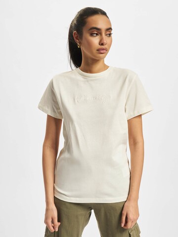 T-shirt 'Definitely' DEF en blanc : devant