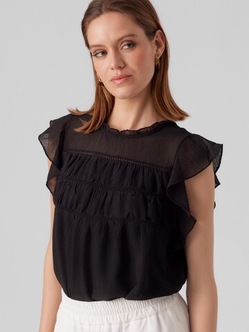 VERO MODA Bluse 'Sara' in Schwarz