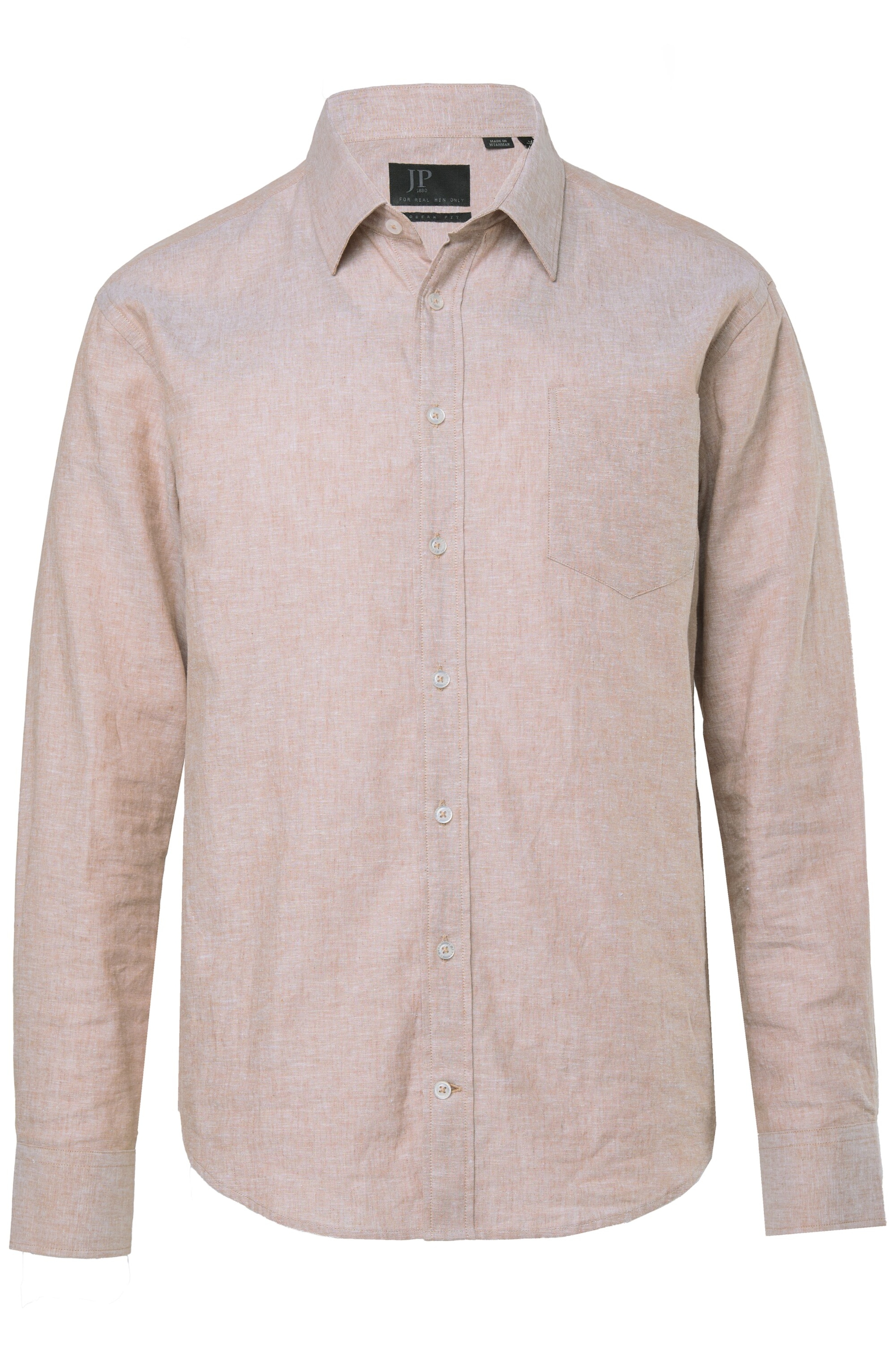 JP1880 Regular Fit Hemd in Braun: Vorderseite