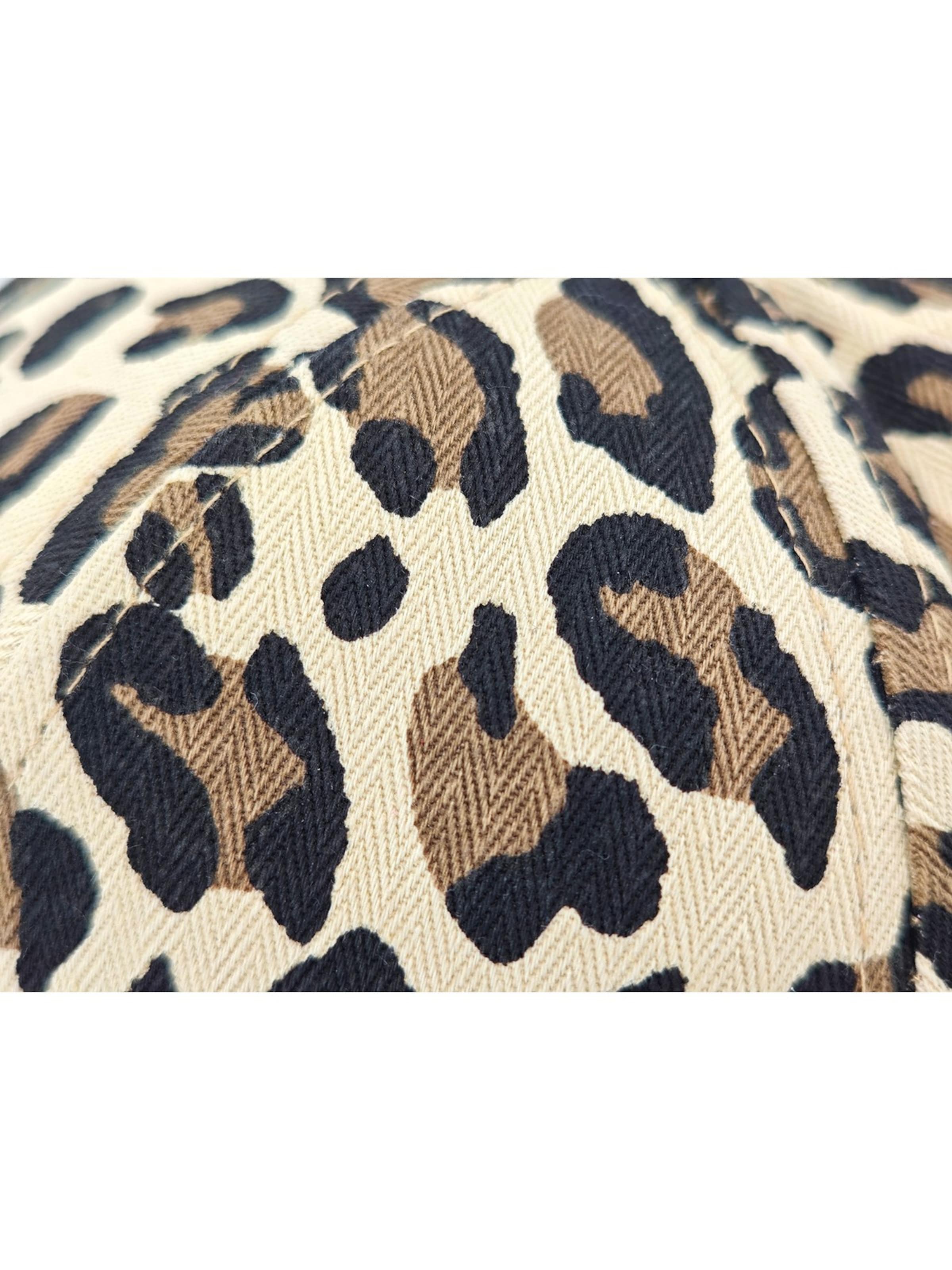 styleBREAKER Cap 'Baseball Cap mit Leo Muster'‌‌‌‌‌‌‌‌ in Beige
