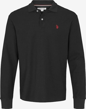 U.S. POLO ASSN. Tričko 'Brett' – černá: přední strana