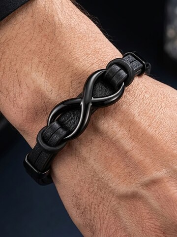 UNIQAL Armband 'INFINITY' in Zwart