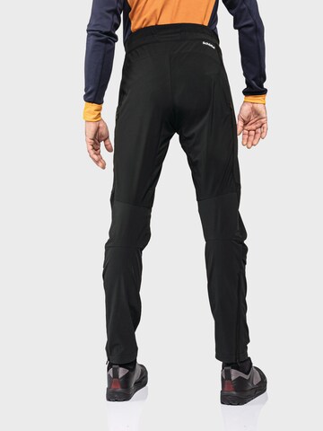 Coupe slim Pantalon de sport Schöffel en noir