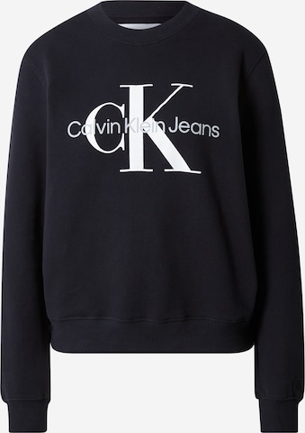 Calvin Klein Jeans كنزة رياضية 'Core' بلون أسود: الأمام