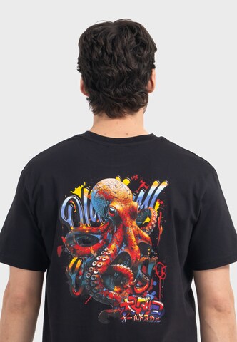 Oldskull T-Shirt 'Wrldvibe Tentacle Spectacle' in Schwarz