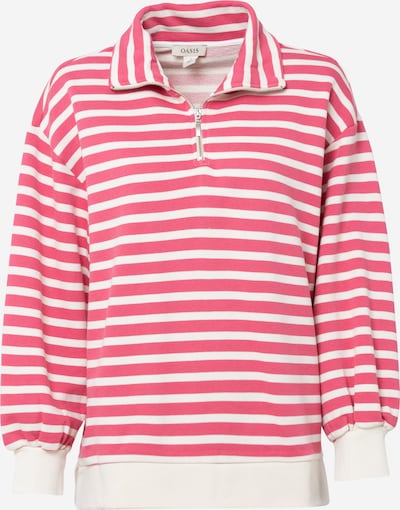Oasis Sweatshirt in pink / weiß, Produktansicht