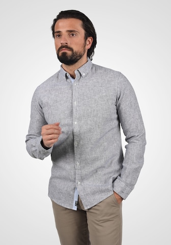 INDICODE JEANS Regular fit Button Up Shirt 'Luan' in Grey: front