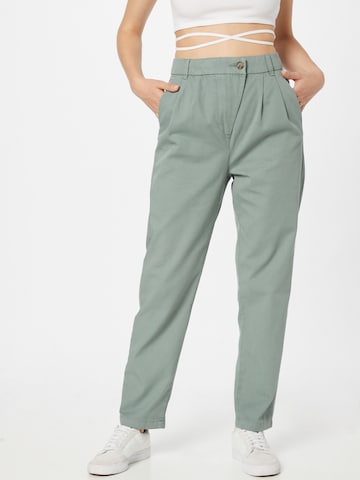Regular Pantalon à pince ESPRIT en vert : devant