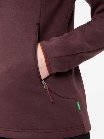 VAUDE Athletic fleece jacket 'Idris' in Red
