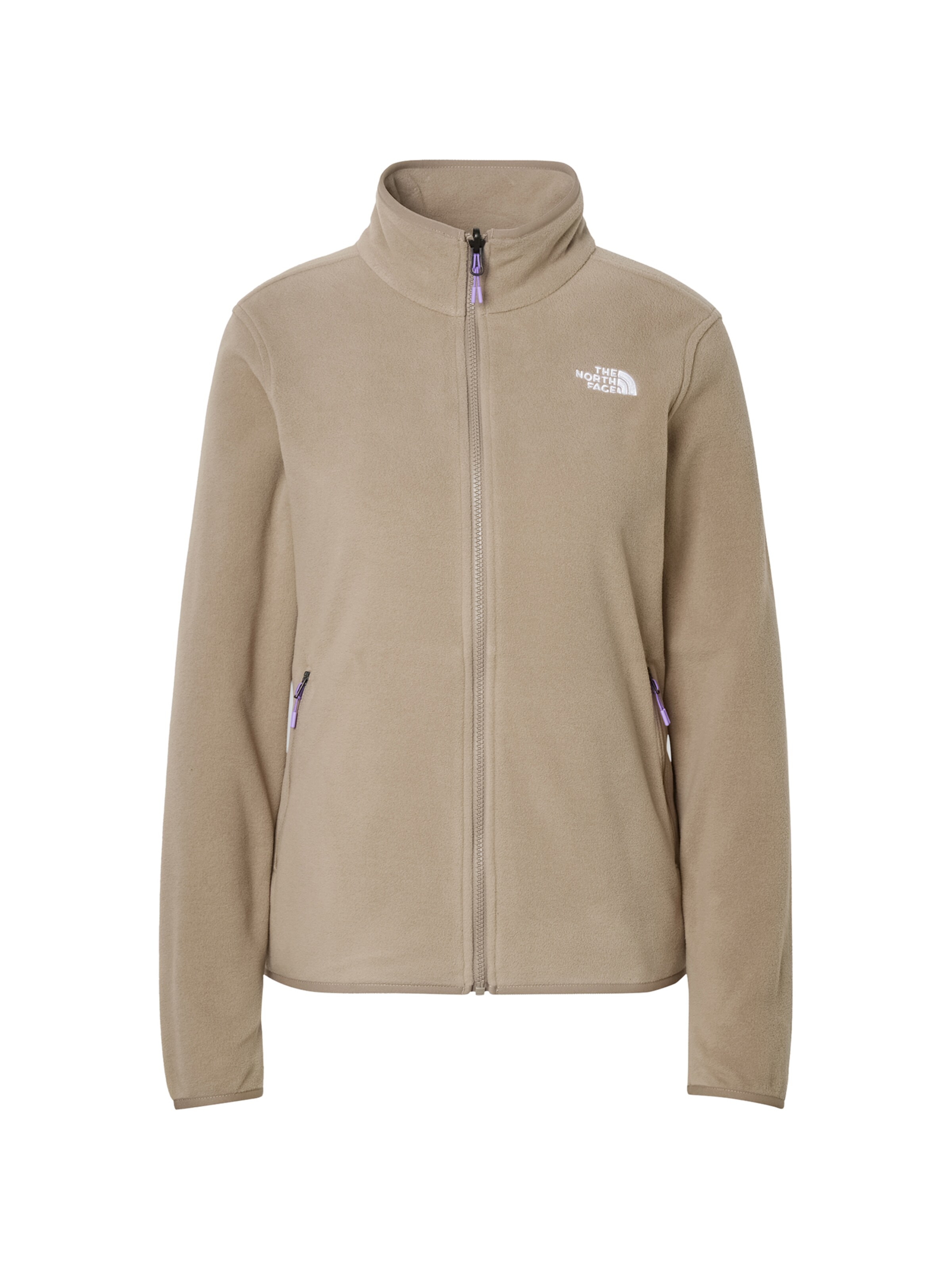 THE NORTH FACE Funkční fleecová mikina 'GLACIER' – hnědá: přední strana