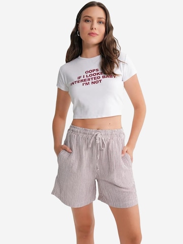 Wide leg Pantaloni di MixRay in rosso