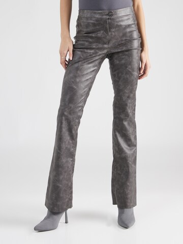 Monki Flared Pants in Black: front