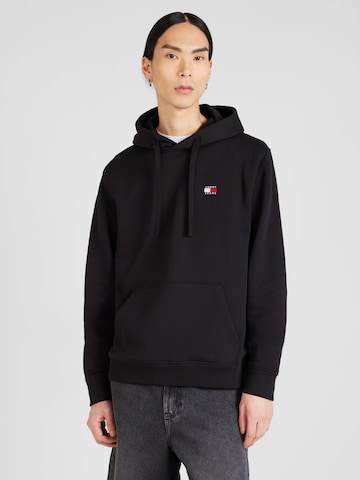 Tommy Jeans Sweatshirt in Black: front