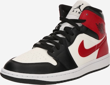 Sneaker alta 'Air Jordan 1' di Jordan in bianco: frontale